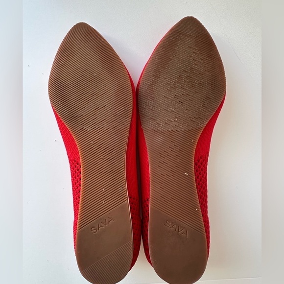 SAVA Red Woven Flats - Picture 8 of 10